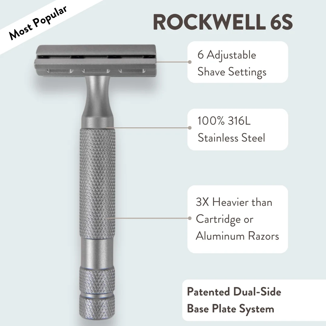 Rockwell 6S Adjustable Stainless Steel Razor - Image 5